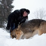 Schäfern Dolly med sin matte Annika Gerzén Olsson