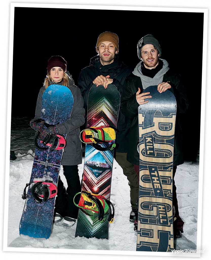 VÅRVÅRDAN. Fia Berggren, Martin Gisselman och Nils Samuelsson är tre av de aktiva i Härnösand Alpinas freeride-sektion. De ser fram emot att arrangera Vårdan Spring Session i slutet av mars. 