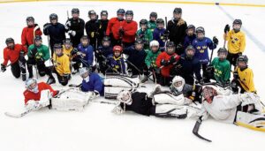 Gruppbild hockeyläger