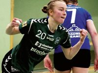 Anja Lind jublar efter ett av sina fyra mål.