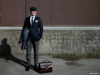 Simon Andersson har ingen särskild modeförebild men inspireras av det tidiga 1960-talets herrmode.