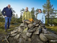 Torbjörn Ullsten, Mikael Englund och Sandra Itämaa har fullt upp inför öppnandet.