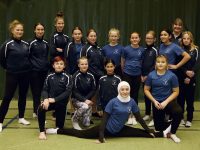 Övre raden Från vänster: Alva Ehinger (ledare), Jennifer Hildebrandsson (ledare), Filippa Mellajärvi, inez Fräjdin, Ida Hultin, Saskia Huig, Louise Öberg, Nova Klint, Celine Alhamwi, Emelie Ahnlund, Theres Horn (tränare)
Sittande Från vänster: Theodore Markström, Milla Egland, Anna Shibata, Wilma Horn, Sara al Hennawi (spagat)