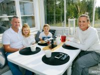 Mia, Andy, Frankie och Harrison Broadbent